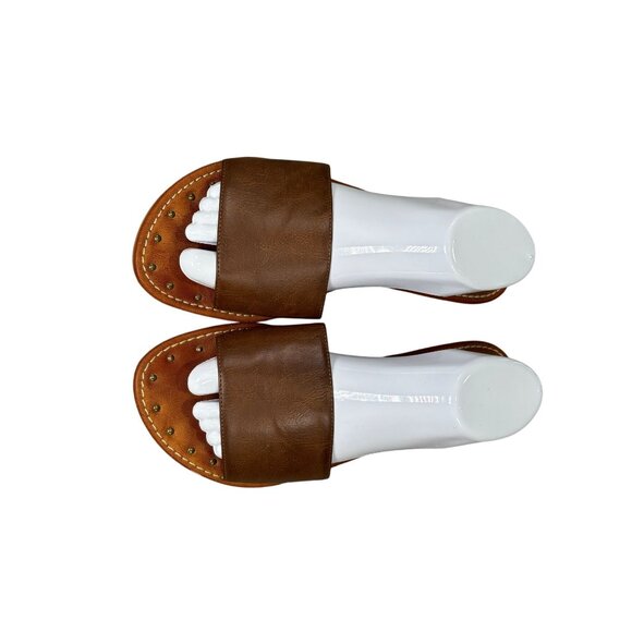 Brown Abound Womens Slide Sandals Size 11M Open-Toe & Slip-On - Picture 2 of 6